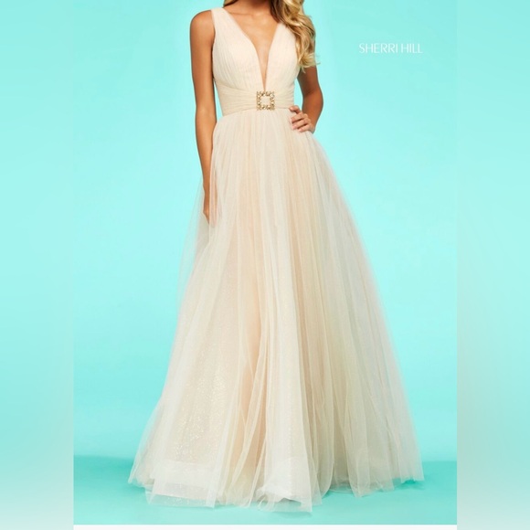 Tulle A-Line Ball Gown - Picture 3 of 16